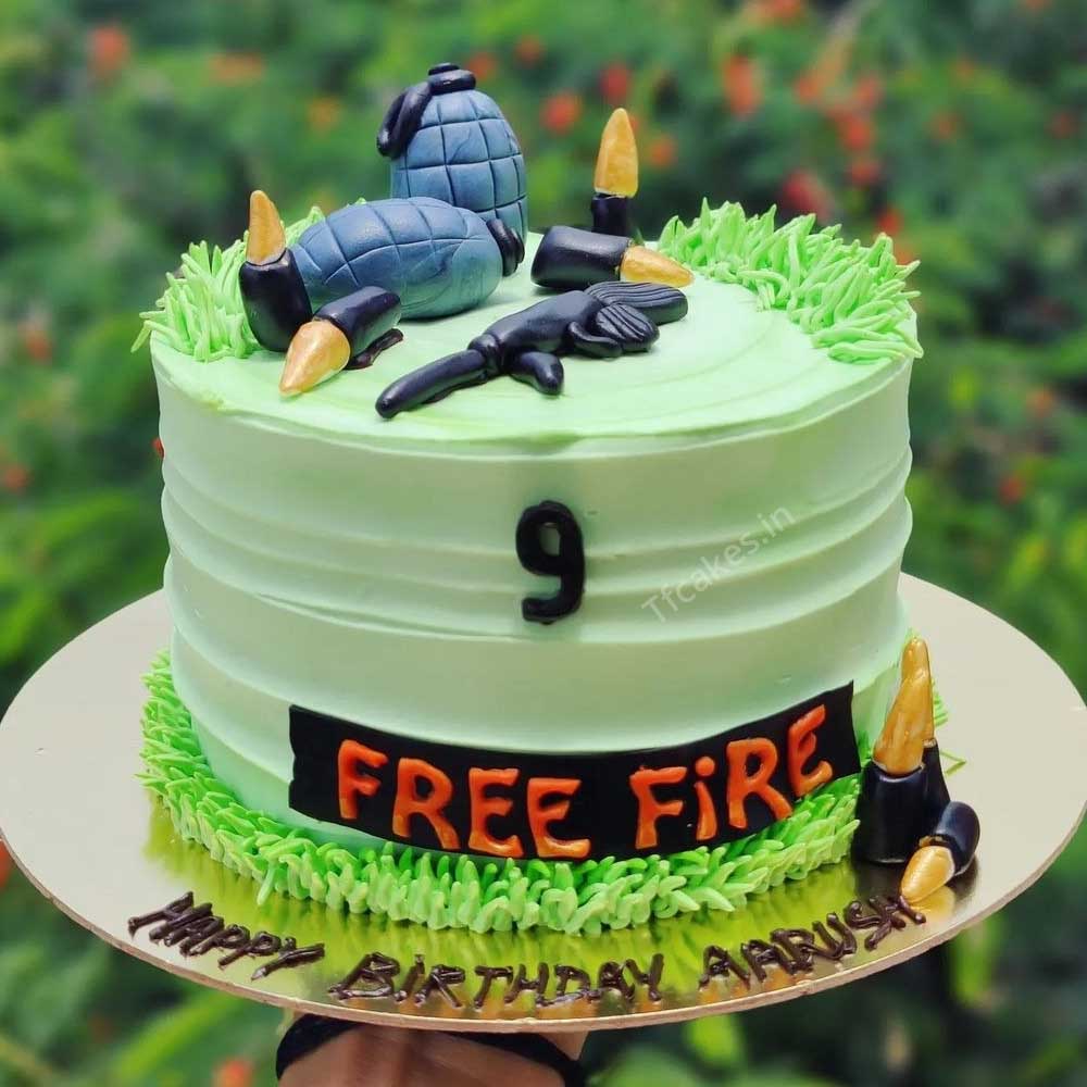 free fire cake designs