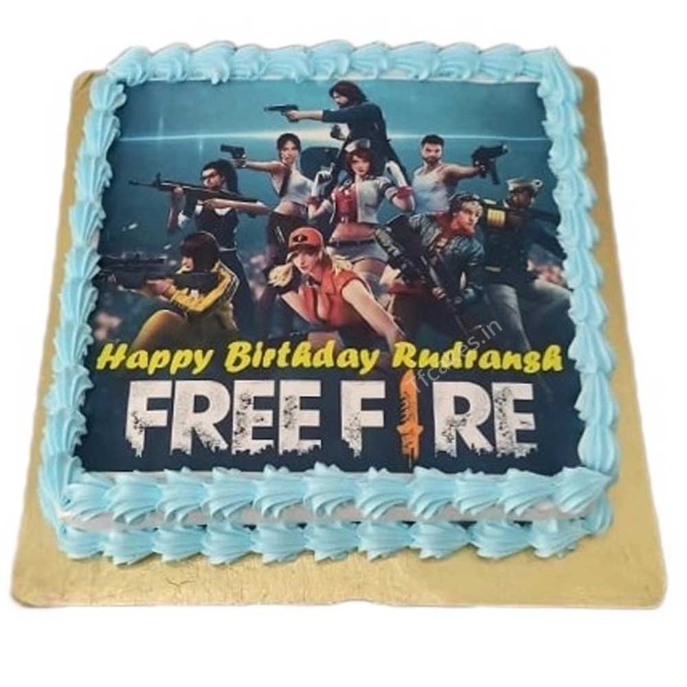 free fire cake design dj alok